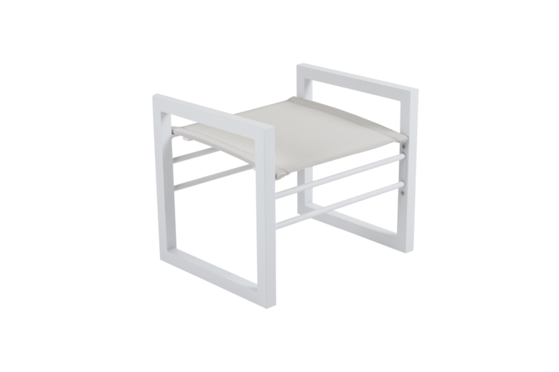 Vevi footstool White/white