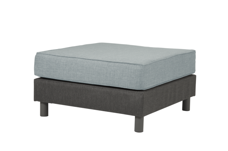 Battleford footstool Grey/blue
