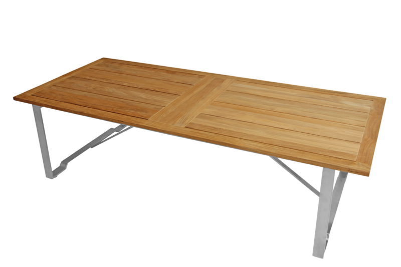 Gotland coffee table Silver/teak