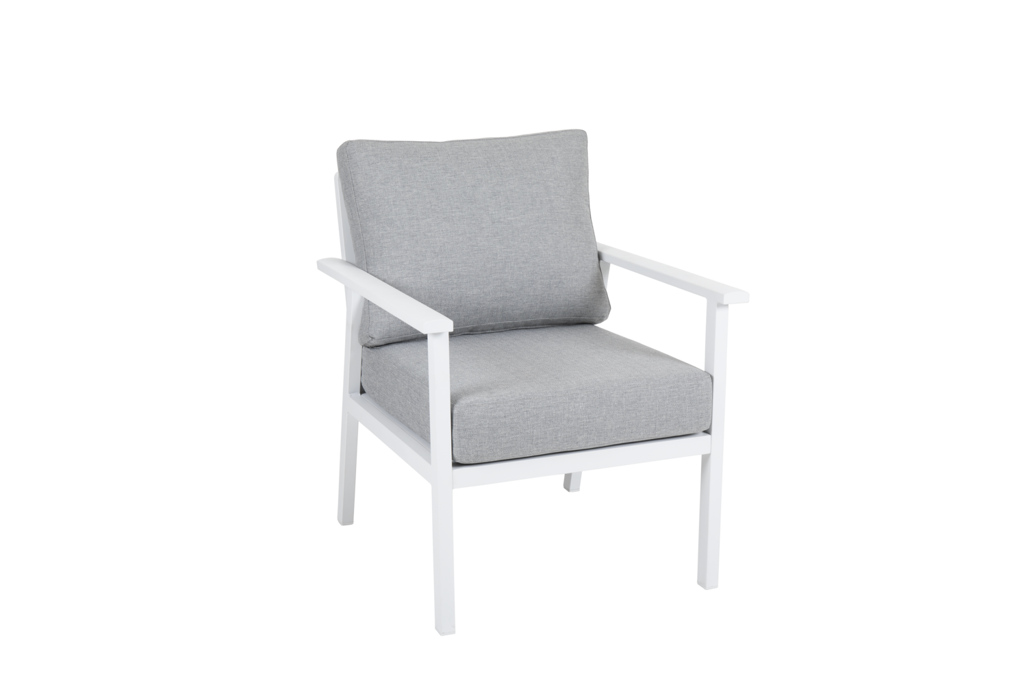 Samvaro High armchair White/Pearl grey