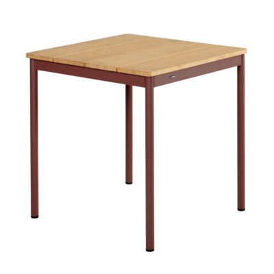 Nox café table Zin Red/Bamboo