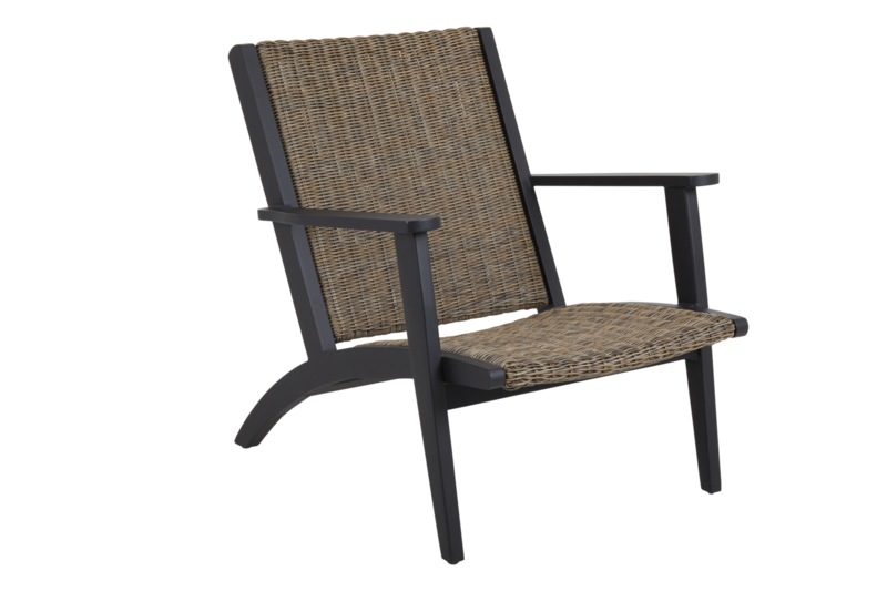 Kira lounge chair Black/rustic