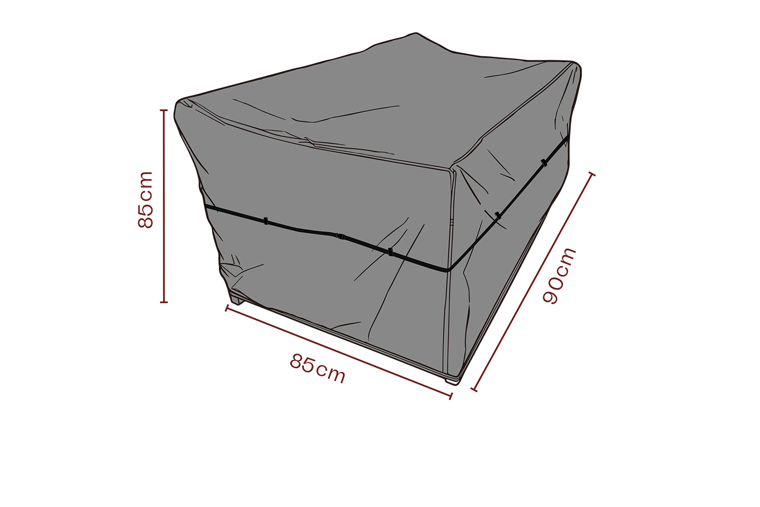 Furniture cover armchair Black - Breathable