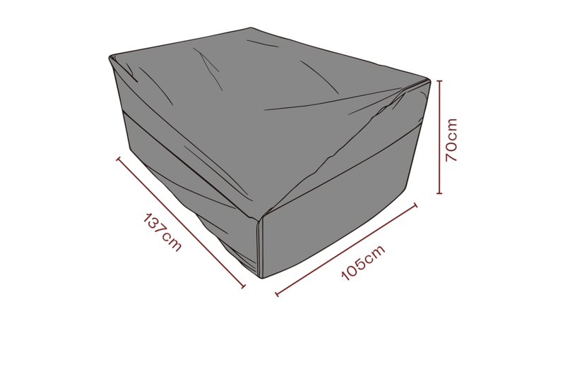 Furniture cover sofa Black