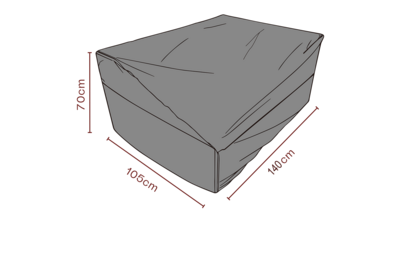 Furniture cover sofa Black