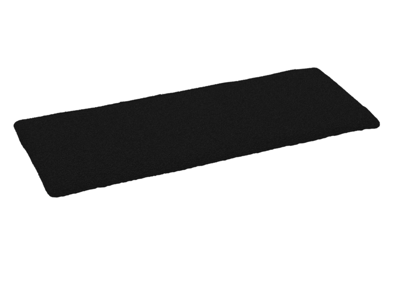 Frisk seat cushion Teddy Black