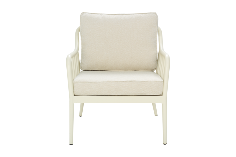 Coleville armchair Pearl White/Dot Beige