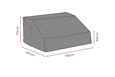 Furniture cover center piece Black