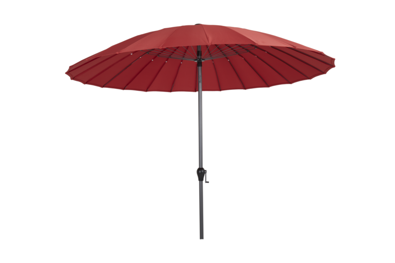 Shanghai parasol Anthracite/red