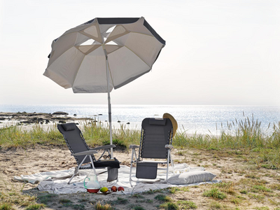 Ulrika beach chair Grey