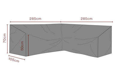 Cover corner sofa Black - Breathable