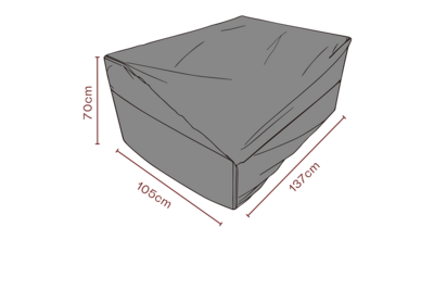 Furniture cover sofa Black