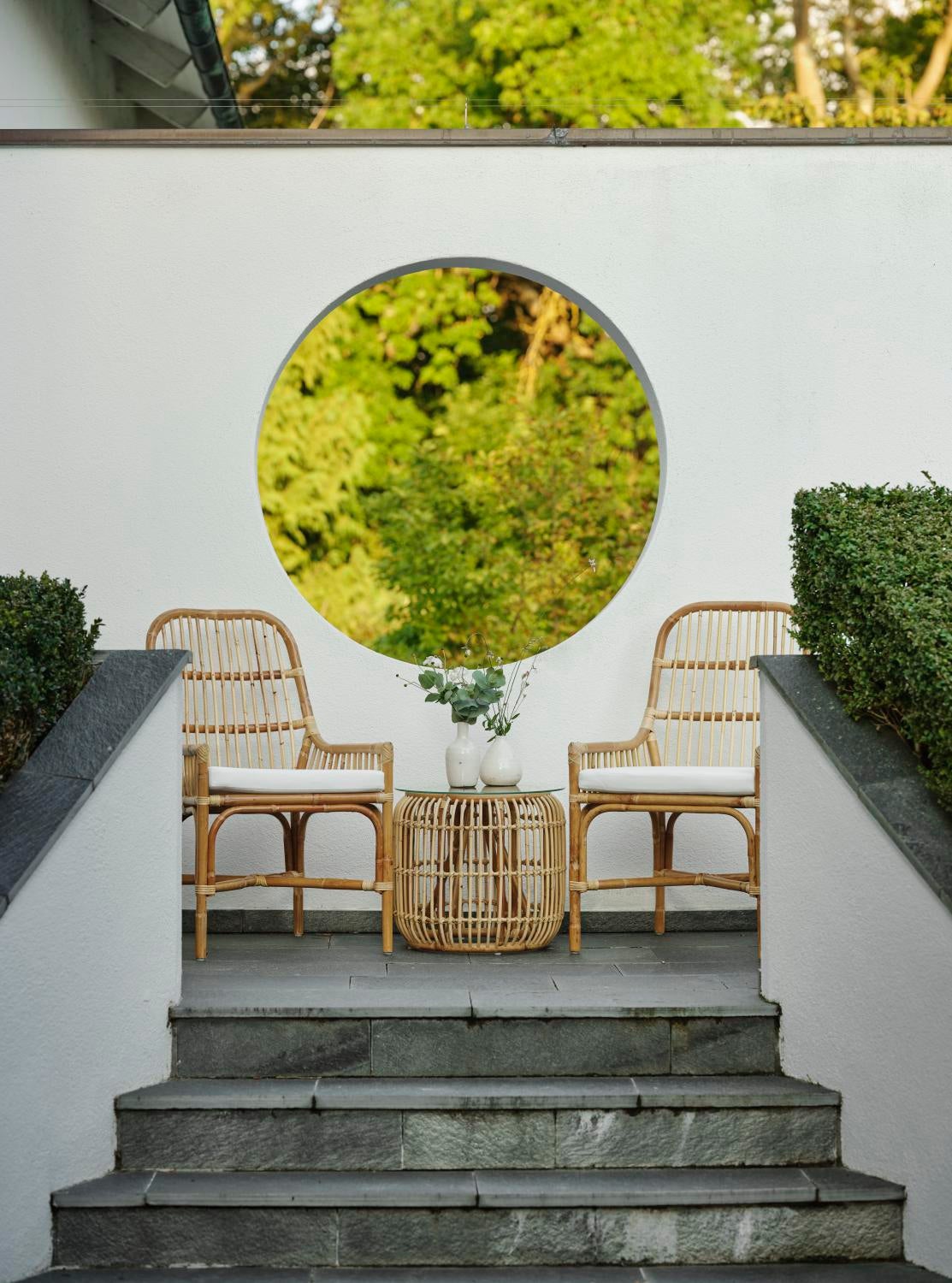 Vallda side table Natural color