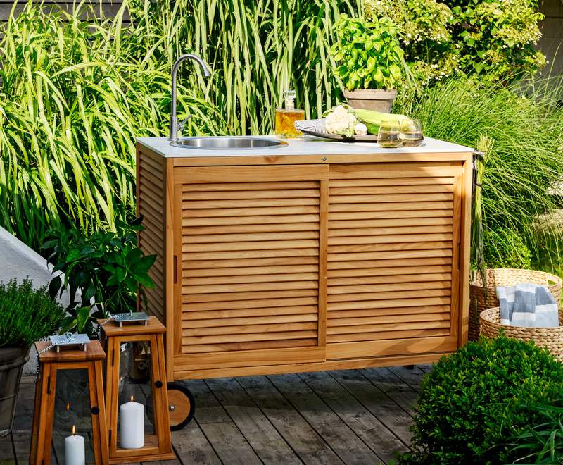 Figalia outdoor Kitchen Natural colored/white