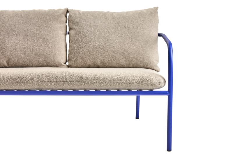 Bendt 2-seater sofa Indigo Blue/Teddy Beige