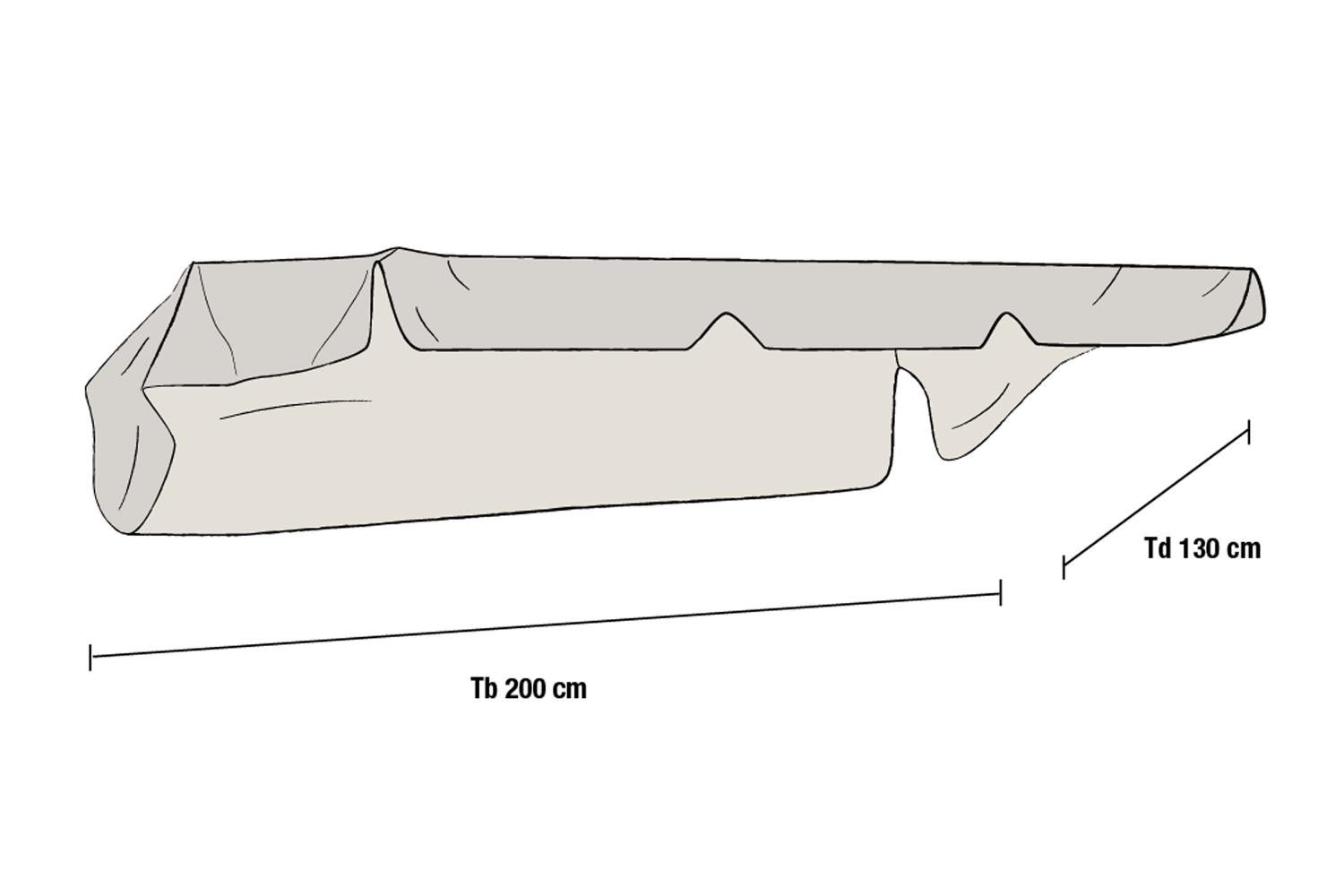 Olbia garden swing canopy Beige