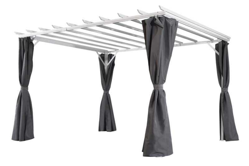 Piode pergola White/grey