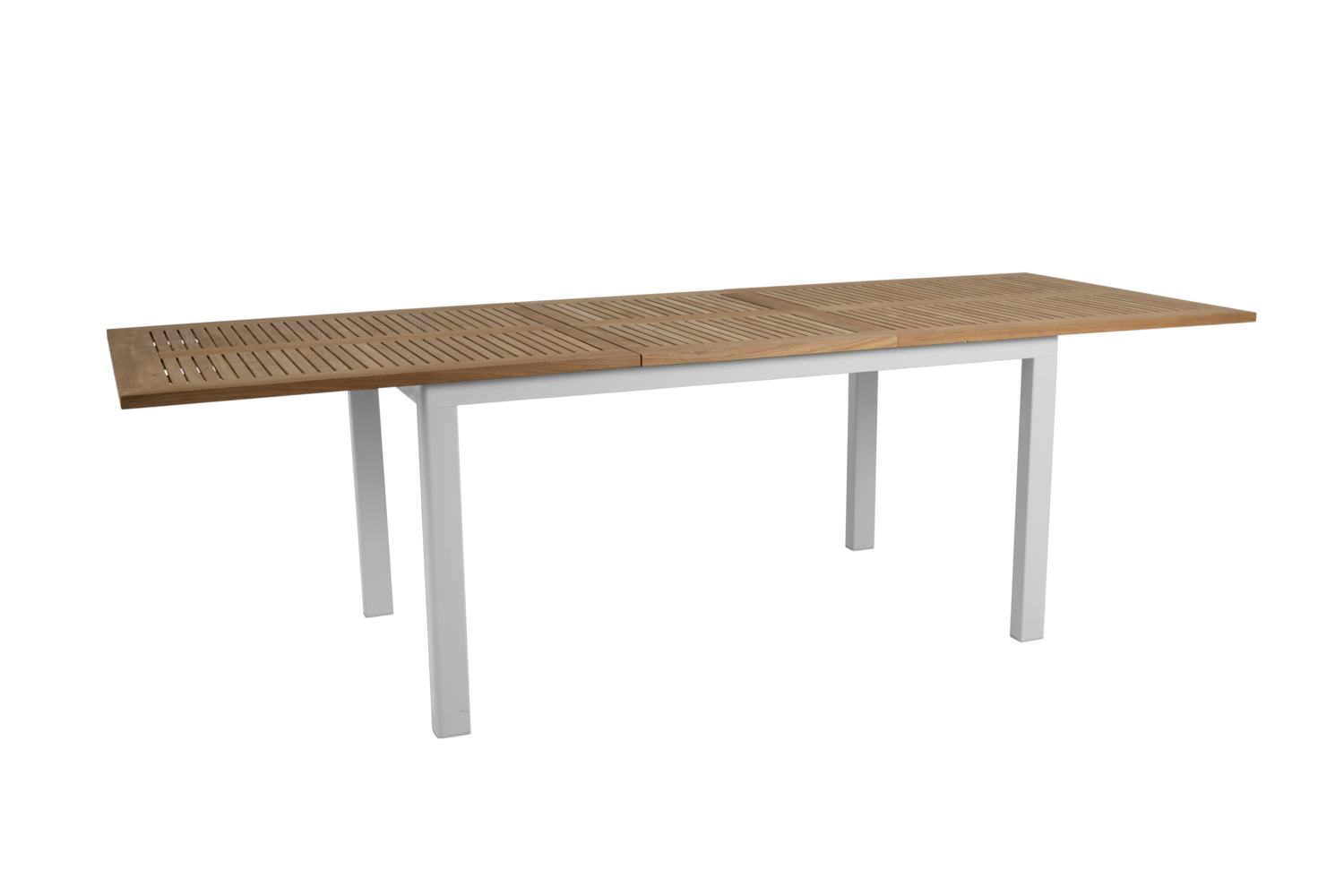 Lyon dining table White/teak