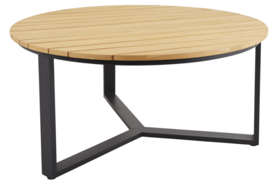 Laurion dining table Black/Natural wood