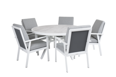 Samvaro dining table White/grey