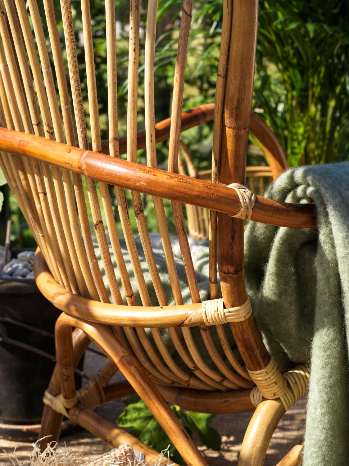 Vallda armchair Natural color