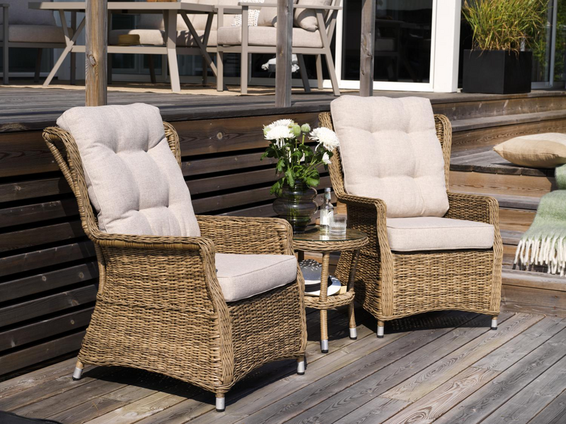 Vallmo lounge chair set Rustic/Sand