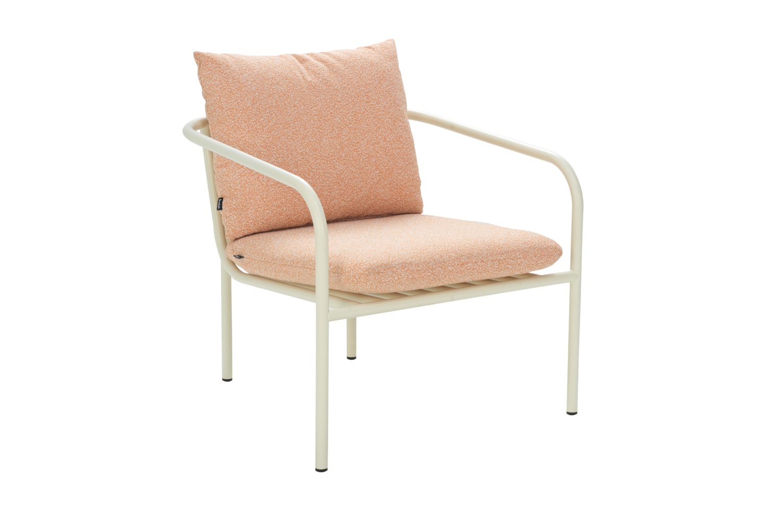 Bendt armchair Pearl White/Teddy Orange