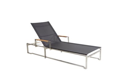 Gotland lounger Grey/black