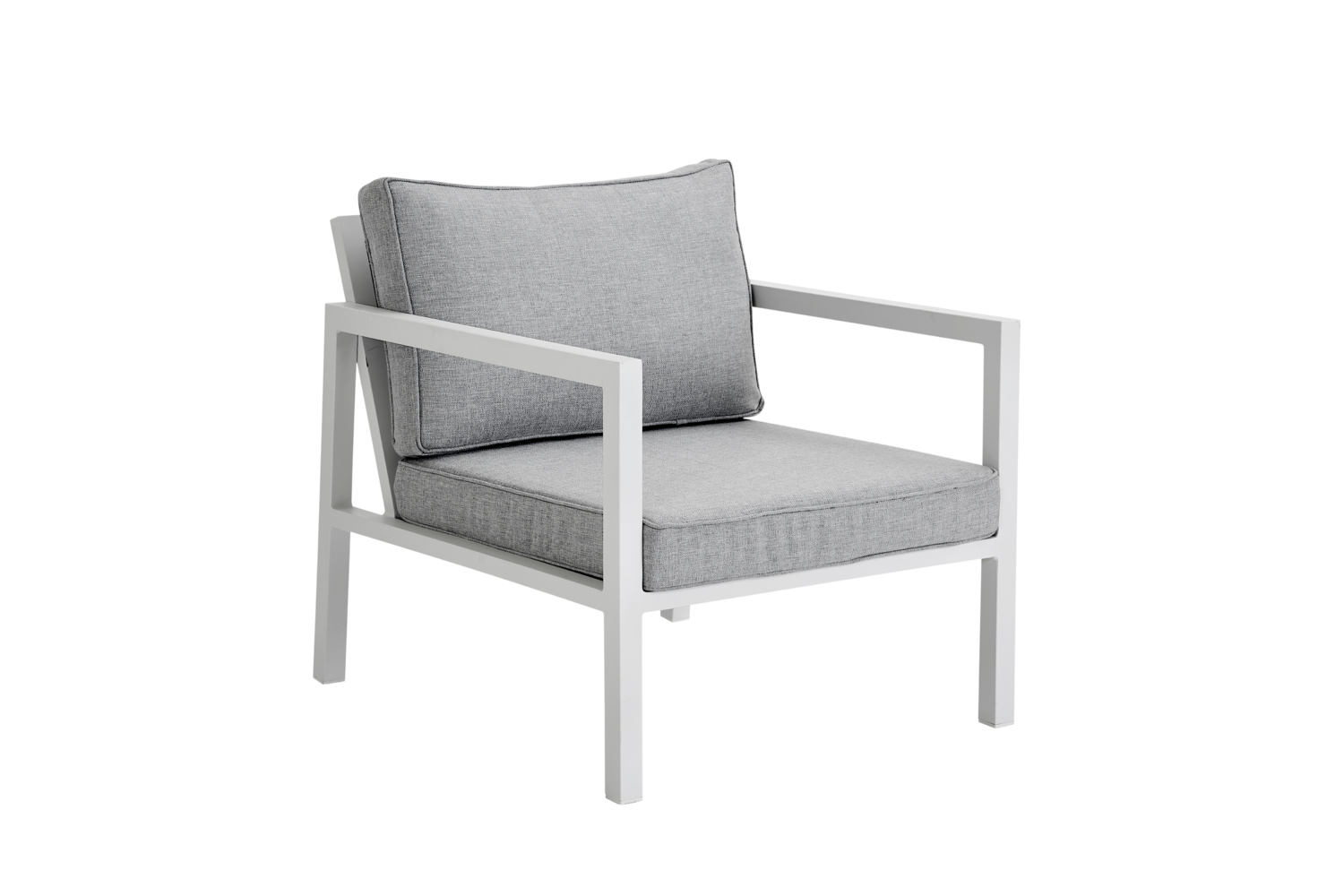 Belfort armchair White/Pearl grey