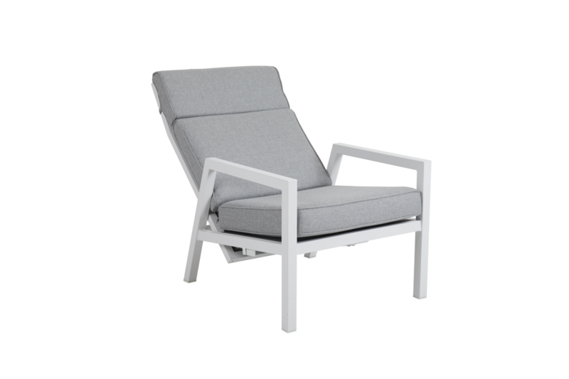 Belfort position armchair White/Pearl grey