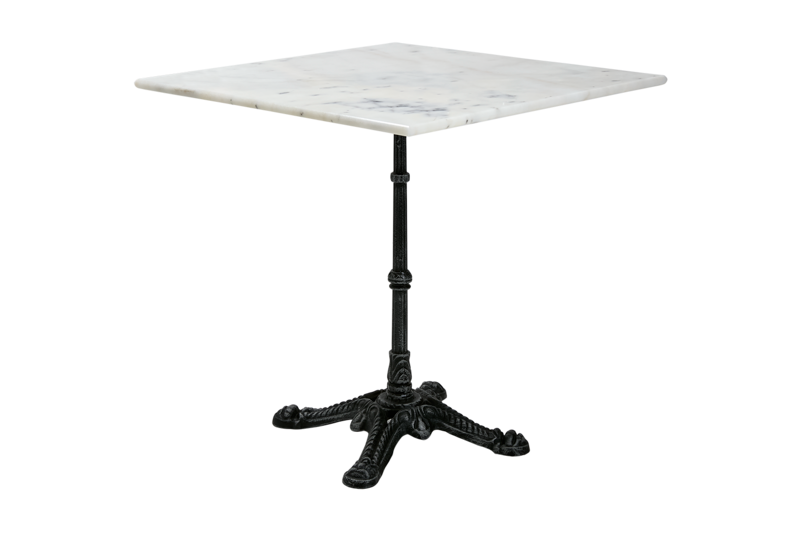 Loire café table White/black