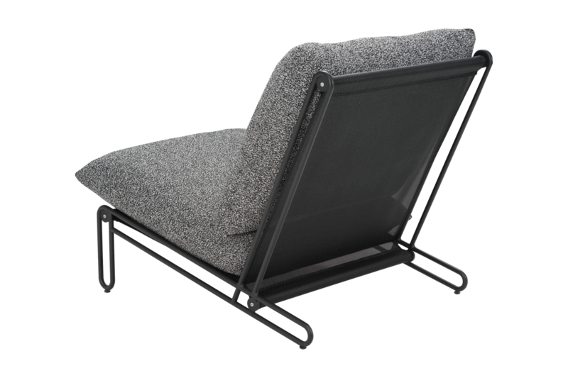 Blixt lounge chair Black/Teddy Ant