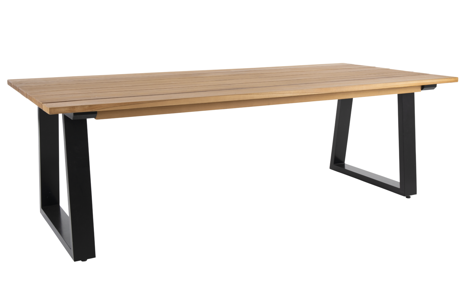 Laurion dining table Black/teak