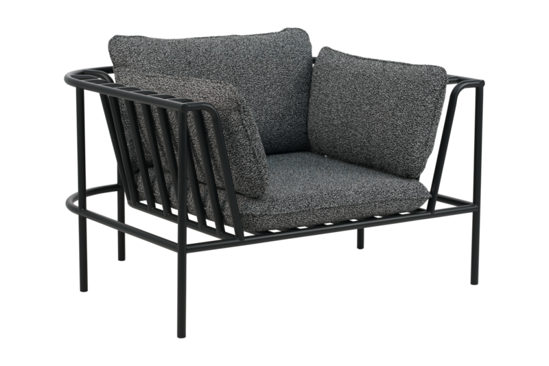 Collier armchair Black/Teddy Ant