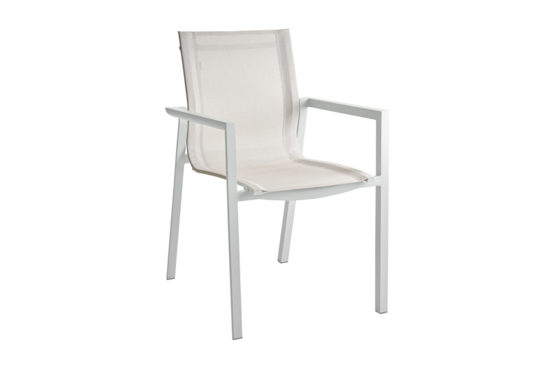 Delia armchair Light Grey/Off-White