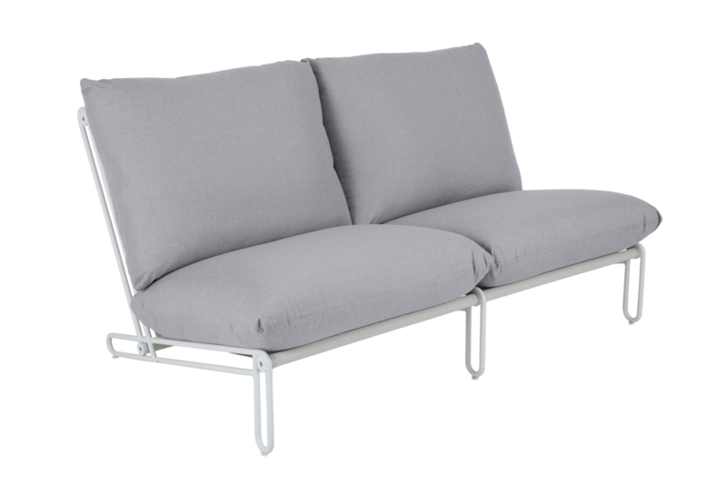 Blixt armchair White/Sky grey