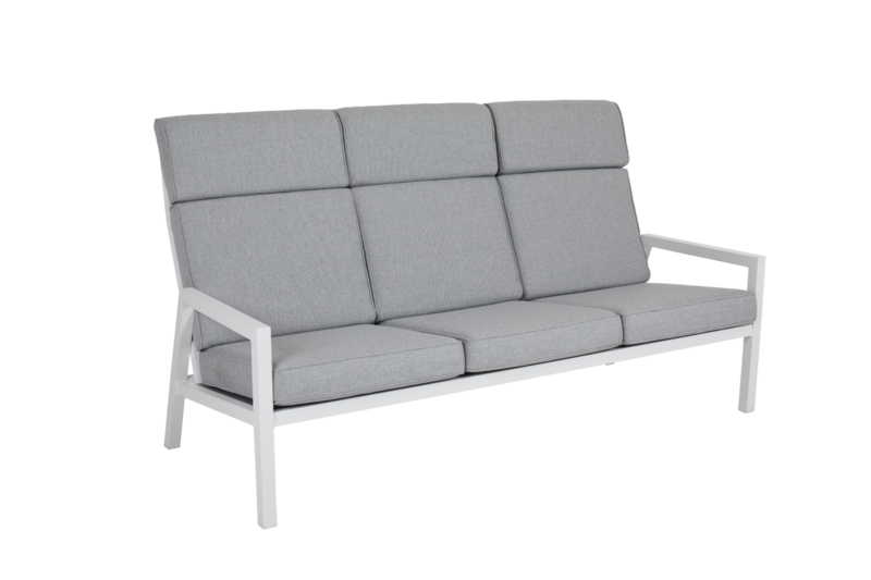 Belfort 3-seater sofa White/Pearl grey