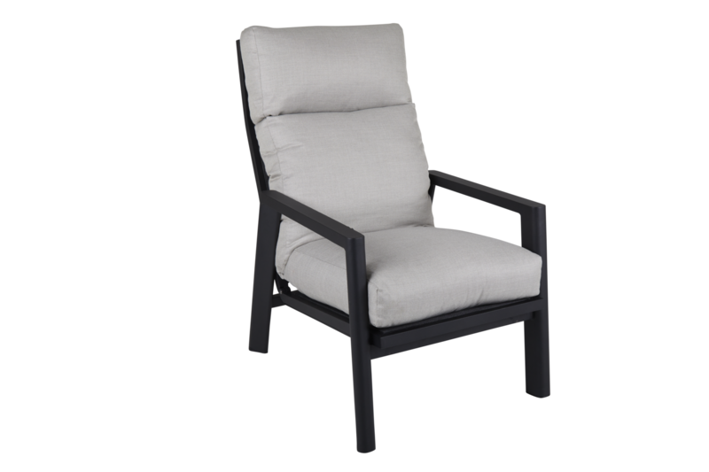 Slide position armchair Black/Ash